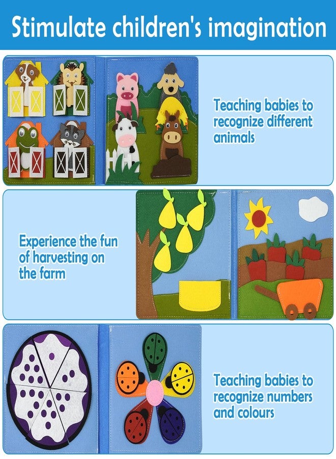 AIXMEET Montessori Busy Book, Felt Quiet Book for Baby, Preschool Early Learning Educational Toys for Kids Age 3 4 5 6 Years, Develops Fine Motor Skills,Toddlers Activities Toy for Airplane Car Travel - Image 5